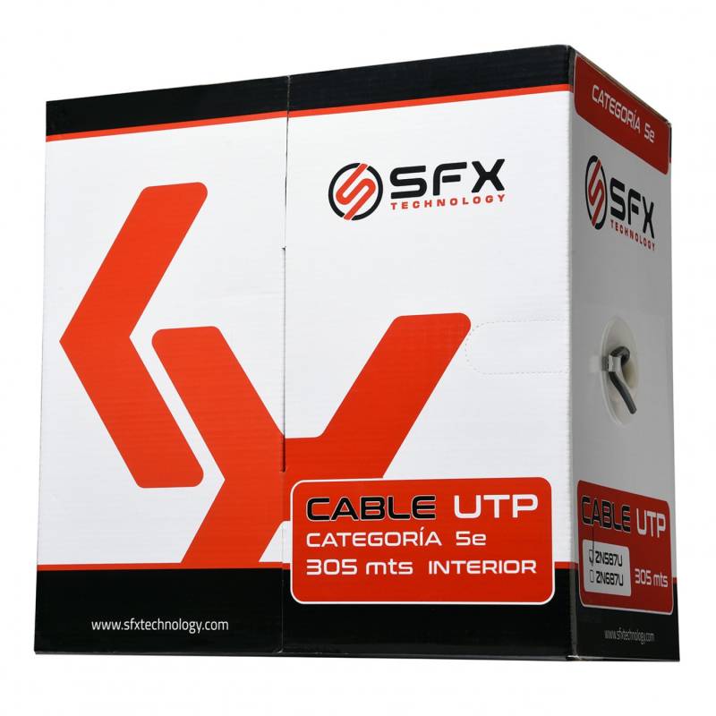 Cable Utp Sfx  Cat5E 305M Interior