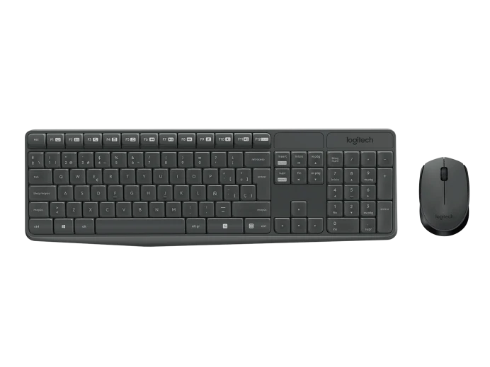 Teclado+Mouse Logitech Wir Mk235 Grey 920-007901