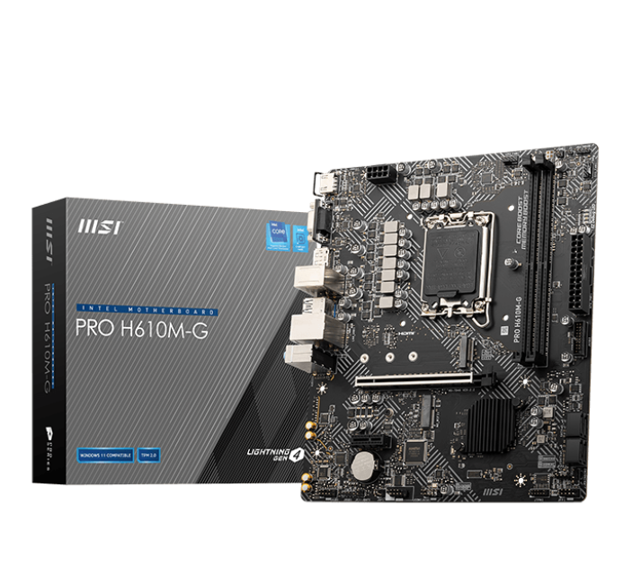 Mother Msi Pro H610M-G Ddr5 1700 (12Va/13Va/14Va Gen) (2663)