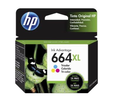 F6V30Al Hp 664Xl Tri-Color Ink Cartridge (7162)
