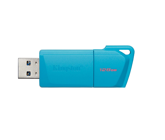 Pen Drive Kingston 128Gb Usb 3.2 Dtxm Neon (Aqua Blue) (8584)