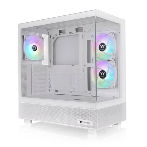 Gabinete Tt View 270 Plus Mid-Tower Tg X2 Fan Argb X3 Snow White (4199)
