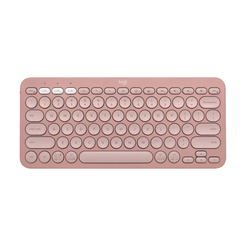 Teclado Logitech Bluetooth K380S Pebble Rose 920-011785