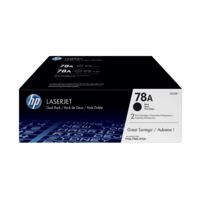 Ce278Ad Hp 78A Blk Dual Pack Lj Toner Cartridge (0506)