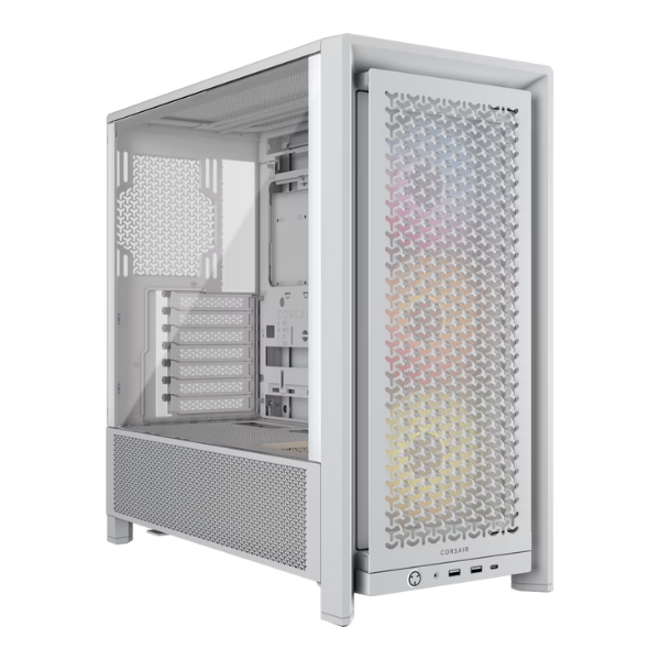 Gabinete Corsair Frame 4000D Rs Argb Mid-Tower Tg Modular Fan Argb X3 White (7722)