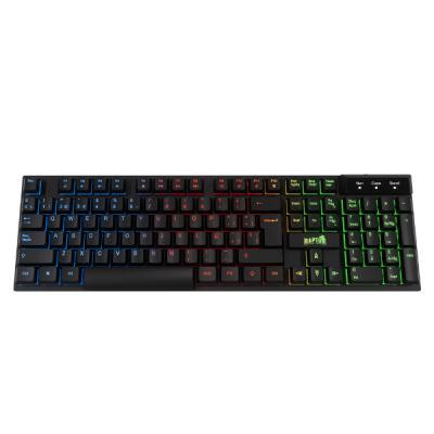 Teclado Raptor Fireclaw M1 Membrana Rainbow 7 Colores (2153)