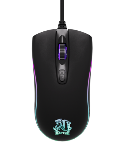 Mouse Raptor Storm Grip 4 Botones 3600Dpi 7 Colores (2160)