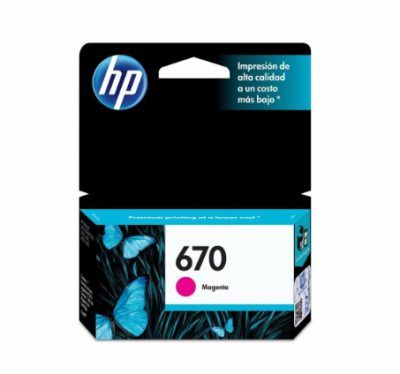 Hp 670 Magen Ink Cartridge Cz115Al (0009)