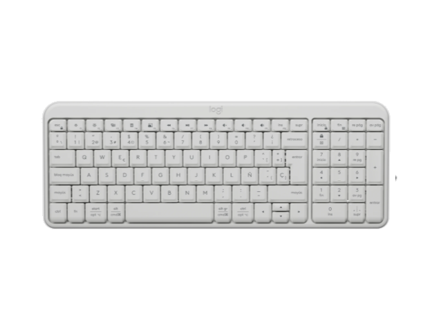 Teclado Logitech Bluetooth K250 Pebble White 920-013446
