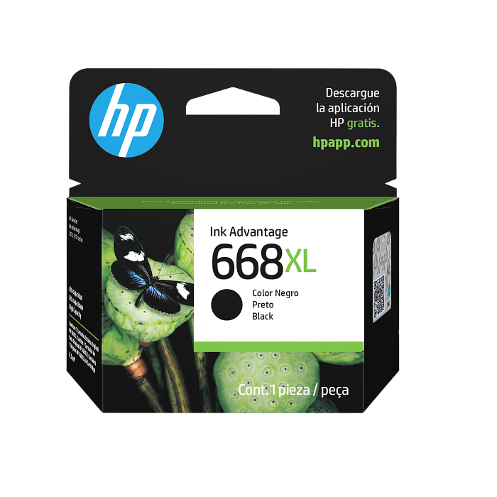 7Fp39Vl Hp 668Xl Blk Ink Cartridge