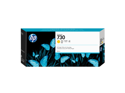 P2V70A Hp 730 300-Ml Yellow Ink Cartridge