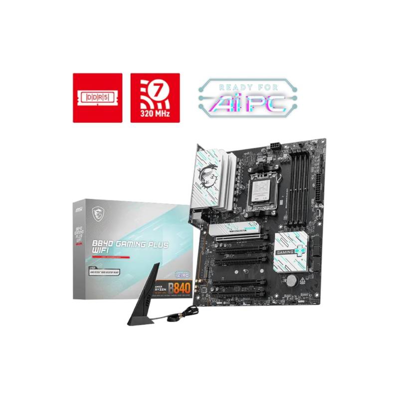 Mother Msi B840 Gaming Plus Wifi Ddr5 Am5 (Serie 7000/8000/9000)