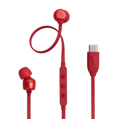 Auricular Jbl T310C Cableado Usb C Rojo (1214)