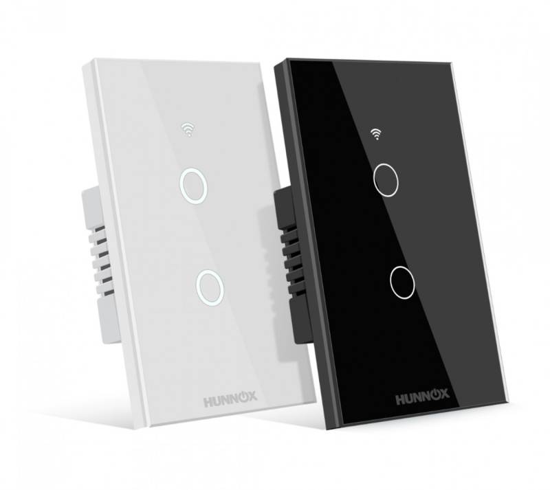 Tecla Hunnox Smart Tactil 2 Canales Negro