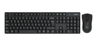 Kit Teclado + Mouse Inalambrico Philips C501 Negro