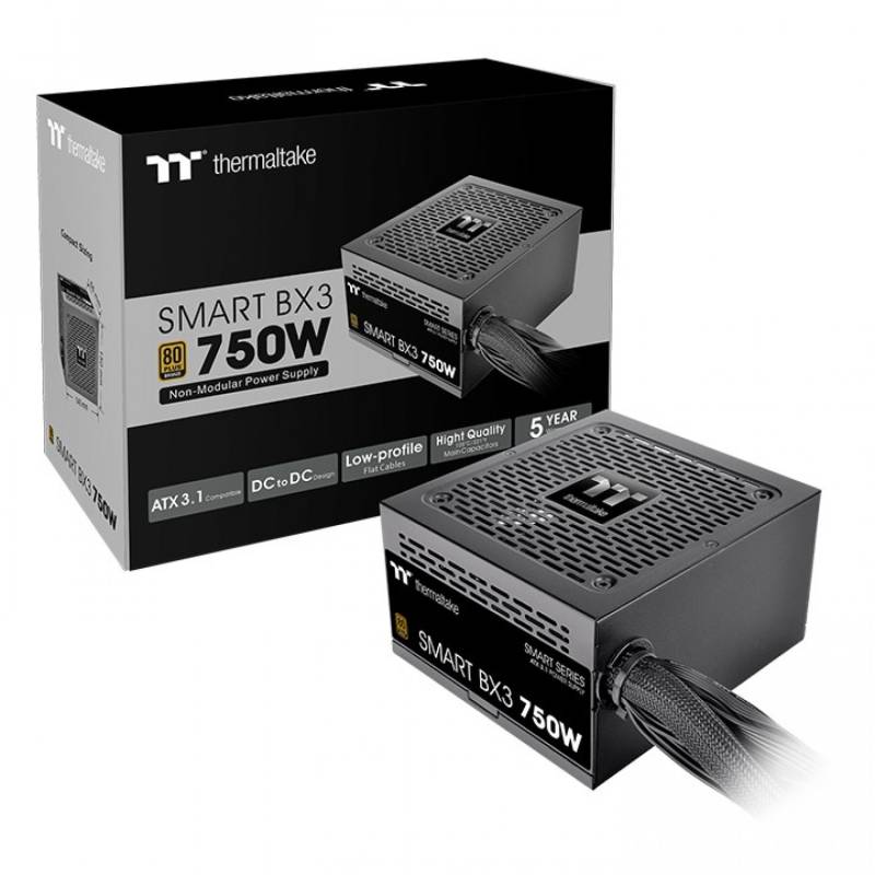 Fuente Gamer Thermaltake Smart Bx3 750W 80 Plus Bronze